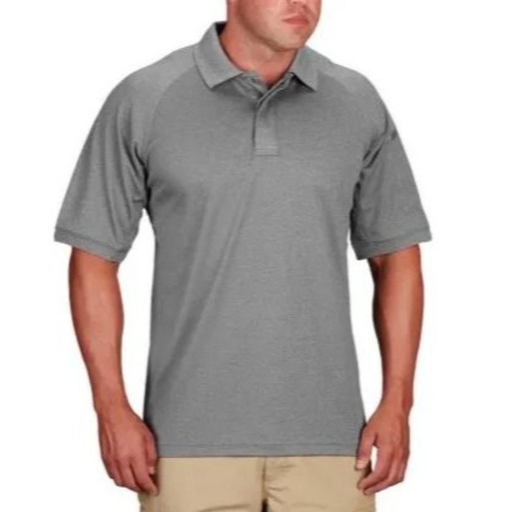 Men's Propper Snag Free Heather Gray Polo Shirt Size Medium F5322